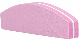Mini Nagelpufferblock Halbmond 100/180 pink - Tools For Beauty MiMo Nail Buffer Pink — Bild N2