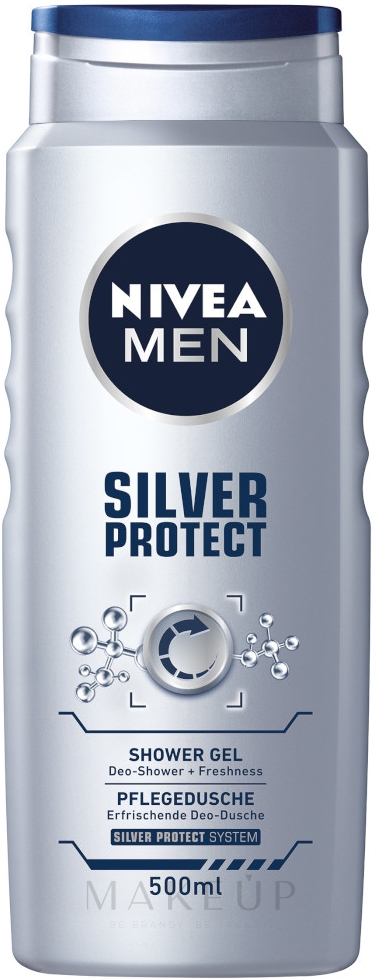 Duschgel "Silberschutz" für Männer - NIVEA MEN Silver protect Shower Gel — Bild 500 ml