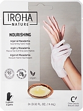 Hand- und Nagelmaske - Iroha Nature Nourishing Argan Hand Mask Gloves — Bild N1