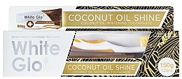 Düfte, Parfümerie und Kosmetik Zahnpflegeset - White Glo Coconut Oil Shine (Zahnpasta 120ml + Zahnbürste)