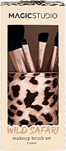 Düfte, Parfümerie und Kosmetik Make-up Pinselset 5-tlg. - Magic Studio Wild Safari Savage Make Up Brush Set