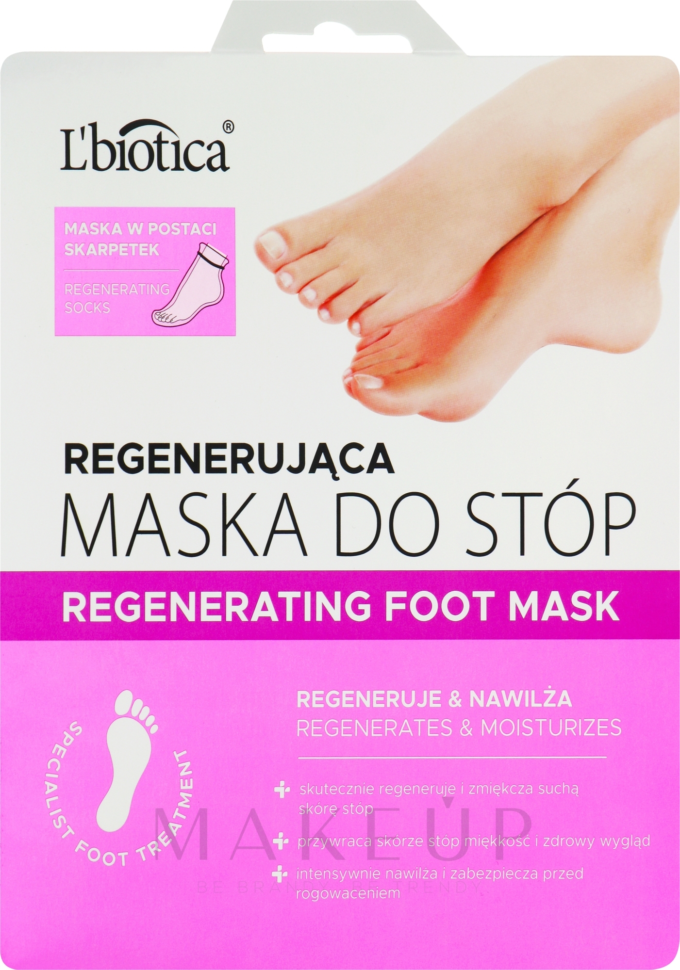 Regenerierende Fußmaske - L'biotica Home Spa — Bild 32 ml