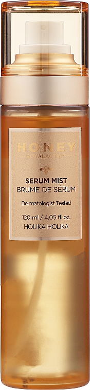 Zweiphasiger feuchtigkeitsspendender Sprühnebel für das Gesicht mit Honig und Gelée Royale - Holika Holika Honey Royal Lactin Serum Mist — Bild N1