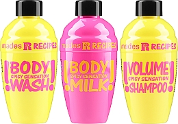 Körperpflegeset - Mades Cosmetics Recipes Spicy Sensation (Shampoo 100ml + Duschgel 100ml + Körpermilch 100ml) — Bild N2