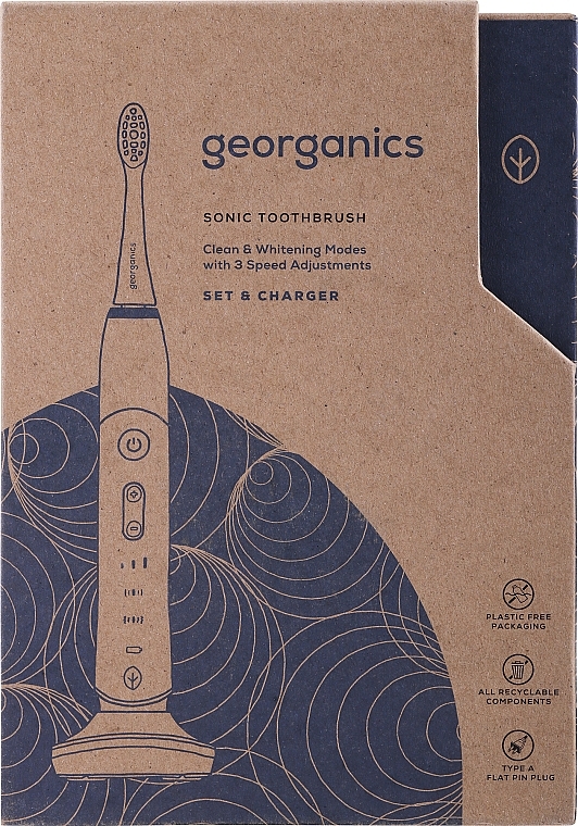 Elektrische Zahnbürste - Georganics Sonic Toothbrush Set — Bild N2