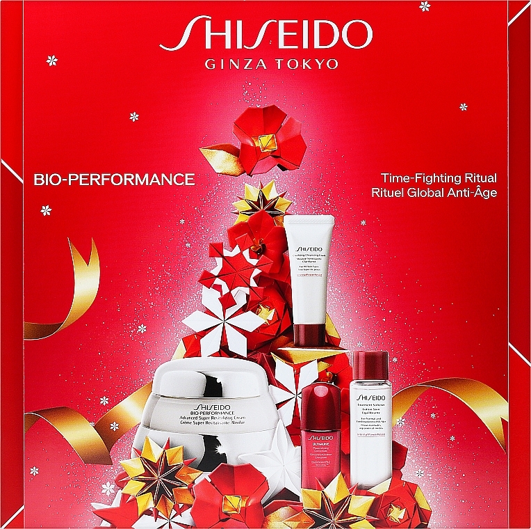 Set - Shiseido Bio-performance Holiday Kit (f/cr/50ml + clean foam/15ml + f/lot/30ml + f/conc/10ml) — Bild N1