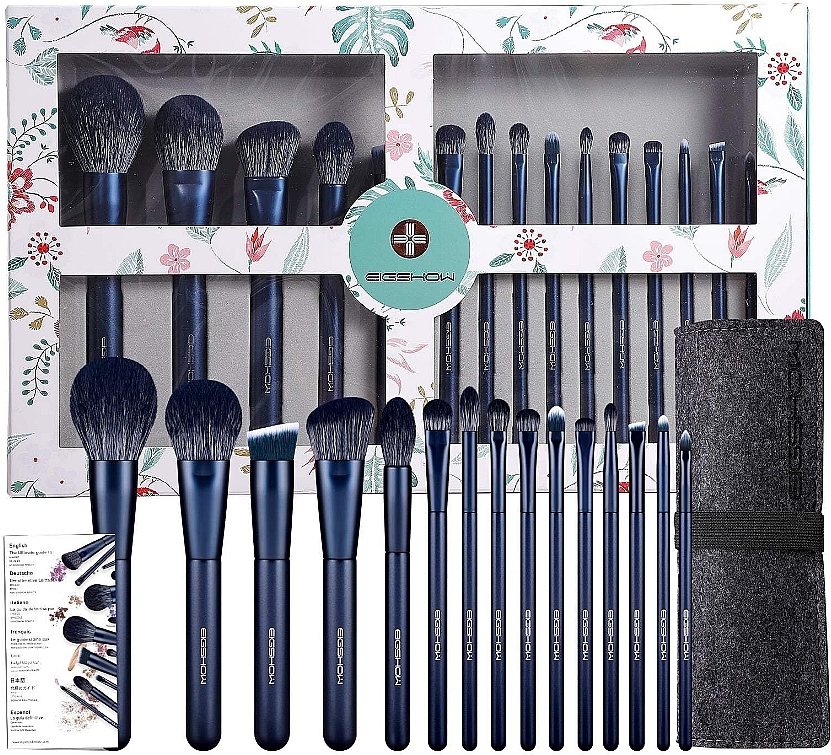 Make-up Pinselset 15 St. - Eigshow Makeup Brush Kit Tourmaline Blue — Bild N2