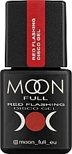 Reflektierender Gel-Nagellack - Moon Full Disco Gel Red Flashing — Bild N1