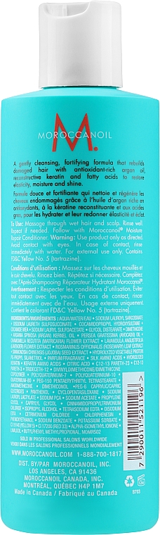 Feuchtigkeitsspendendes und regenerierendes Shampoo - MoroccanOil Moisture Repair Shampoo — Bild N2