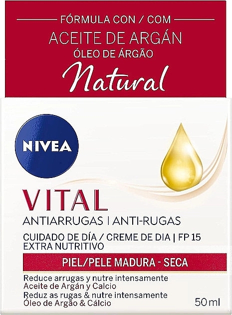 Pflegende Tagescreme für das Gesicht - NIVEA Vital Nourishing Day Cream  — Bild N1