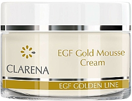 Creme-Mousse mit Peptiden und kolloidalem Gold für Gesicht, Hals und Dekolleté - Clarena EGF Gold Mousse Cream — Bild N1