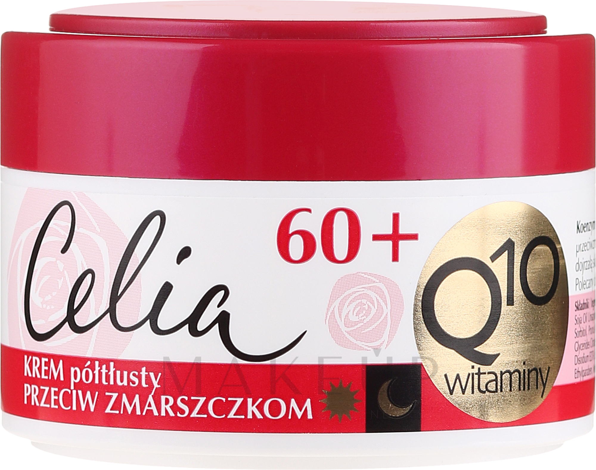 Halbfettige Anti-Falten Gesichtscreme mit Coenzym Q10 und Vitaminen 60+ - Celia Q10 Face Cream 60+ — Foto 50 ml