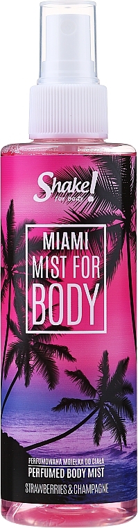Shake for Body Perfumed Body Mist Miami Strawberries & Champagne - Parfümierter Körpernebel Erdbeere & Champagner — Bild N1
