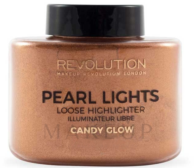 Loser Gesichtshighlighter - Makeup Revolution Pearl Lights Loose Highlighter — Bild Candy Glow