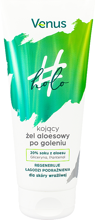 Regenerierendes und beruhigendes After Shave Gel mit Aloe Vera-Saft für empfindliche Haut - Venus Holo — Bild N1