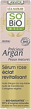 Düfte, Parfümerie und Kosmetik Revitalisierendes strahlendes Rosenserum - So'Bio Etic Argan Rosé Revitalising Radiance Pink Serum