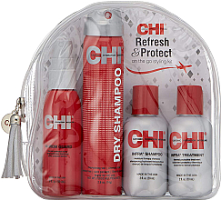 Düfte, Parfümerie und Kosmetik Set - CHI Travel Kit (spray/59ml + dry/shm/74g + shm/59ml + cond/59ml)