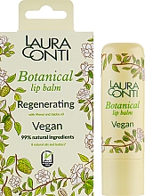 Düfte, Parfümerie und Kosmetik Revitalisierender Lippenbalsam mit Monoi und Jojobaöl - Laura Conti Botanical Vegan Regenerating