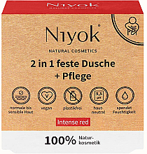 Seife für Hände und Körper Intensives Rot - Niyok 2in1 — Bild N1