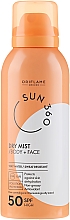 Düfte, Parfümerie und Kosmetik Sonnenschutzspray für Gesicht und Körper SPF 50 - Oriflame Sun 360 Dry Mist SPF 50