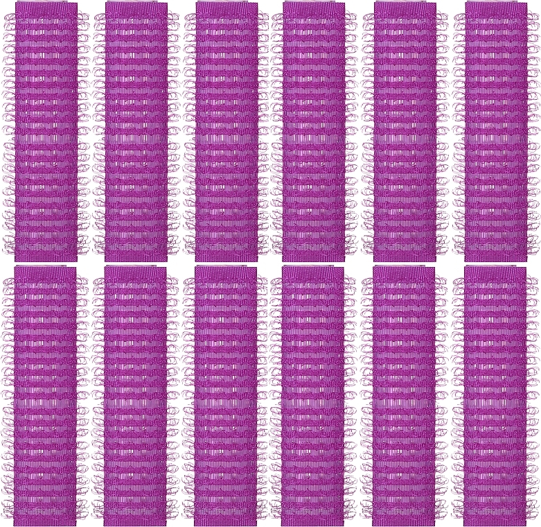Lockenwickler mit Klettverschluss Durchmesser 13 mm violett - Inter-Vion — Bild N1