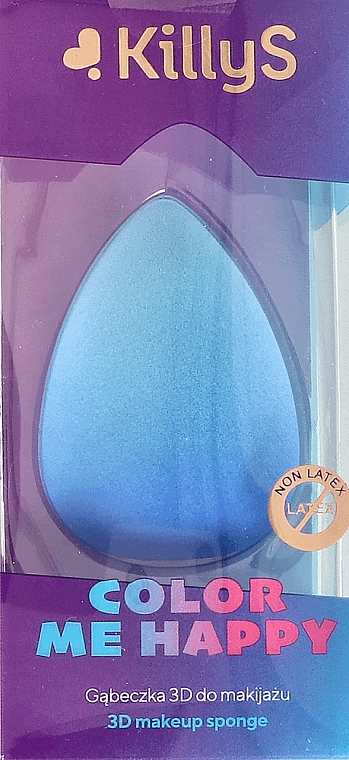 Schminkschwamm 3D blau - Killys 3D Makeup Sponge Color Me Happy — Bild N1