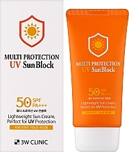 Sonnenschutzcreme - 3W Clinic Multi protection UV Sun Block SPF 50 — Bild N2