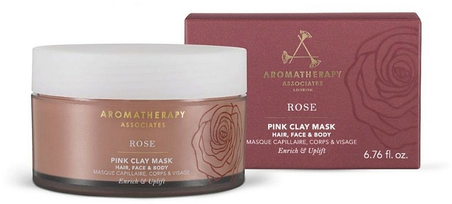 Gesichts-, Körper- und Haarmaske aus rosa Ton - Aromatherapy Associates Rose Pink Clay Mask — Bild N1