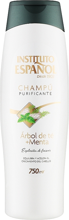 Reinigendes Shampoo Teebaum und Pfefferminz - Instituto Espanol Purifying Shampoo Tea Tree Mint — Bild N1