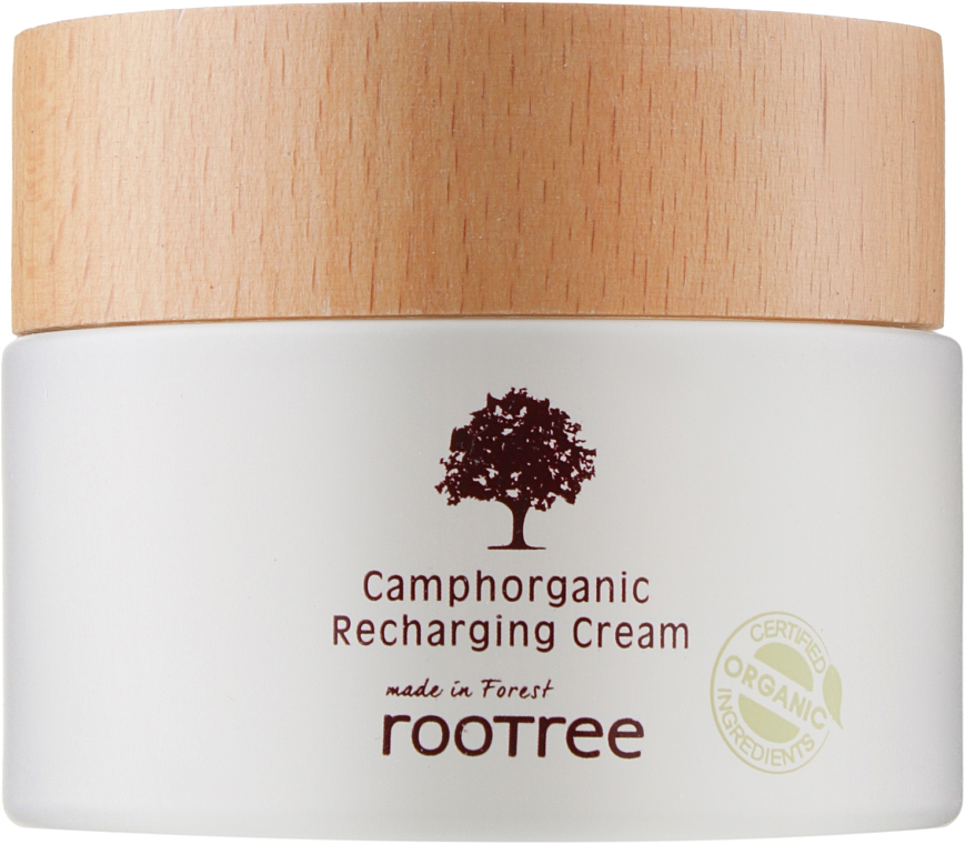 Feuchtigkeitsspendende Gesichtscreme mit Sheabutter und Kamillenextrakt - Rootree Camphorganic Recharging Cream — Bild N1