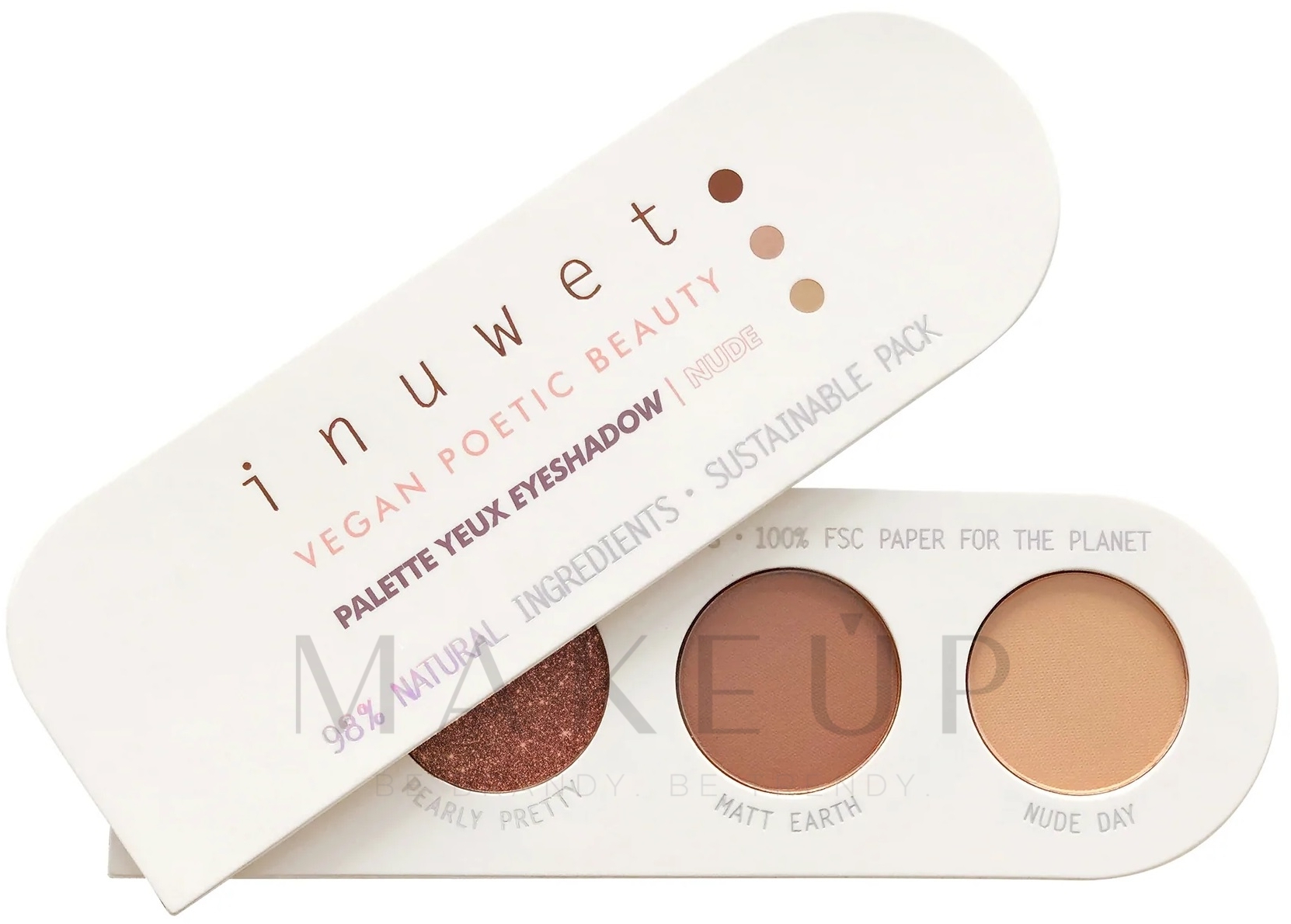 Lidschatten-Palette - Inuwet Eco-Eye Palette — Bild Nude