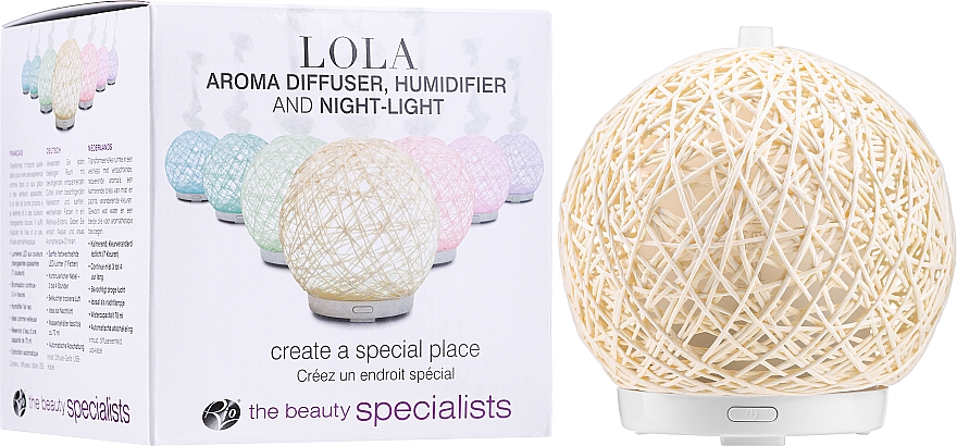 Aromadiffusor und Luftbefeuchter mit 7 LED-Farben - Rio-Beauty Lola — Bild N2