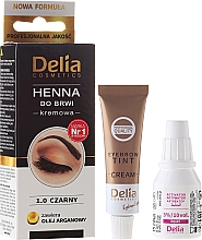 Düfte, Parfümerie und Kosmetik Creme-Henna für Augenbrauen - Delia Cosmetics Cream Eyebrow Dye