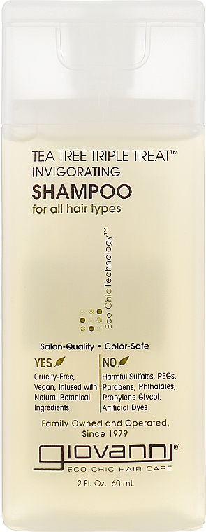 Tonisierendes Haarshampoo - Giovanni Triple Treatment Tea Tree Shampoo — Foto N1