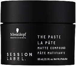 Matte Stylingpaste - Schwarzkopf Professional Session Label The Paste Matte Compound — Bild N1