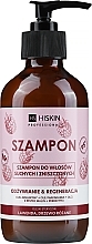 Düfte, Parfümerie und Kosmetik Pflegendes Shampoo für trockenes und strapaziertes Haar mit Argan- und Macadamiaöl - HiSkin Professional Shampoo
