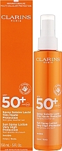 Sonnenschutzcreme für den Körper - Clarins Sun Spray Lotion Very High Protection SPF 50 — Bild N2