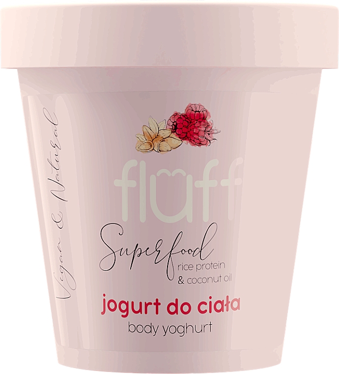 Körperjoghurt mit Mandel- und Himbeerduft - Fluff Body Yogurt Raspberries and Almonds