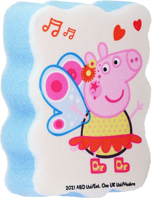 Badeschwamm für Kinder Peppa Pig Peppa-Schmetterling blau - Suavipiel Peppa Pig Bath Sponge — Bild N1