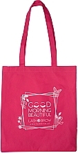 GESCHENK! Einkaufstasche rosa - Lash Brows Good Mornig Beautiful — Bild N1