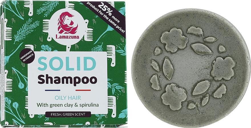 Festes Shampoo für fettiges Haar - Lamazuna Solid Shampoo For Oily Hair Wild Grasses Scent — Bild N2