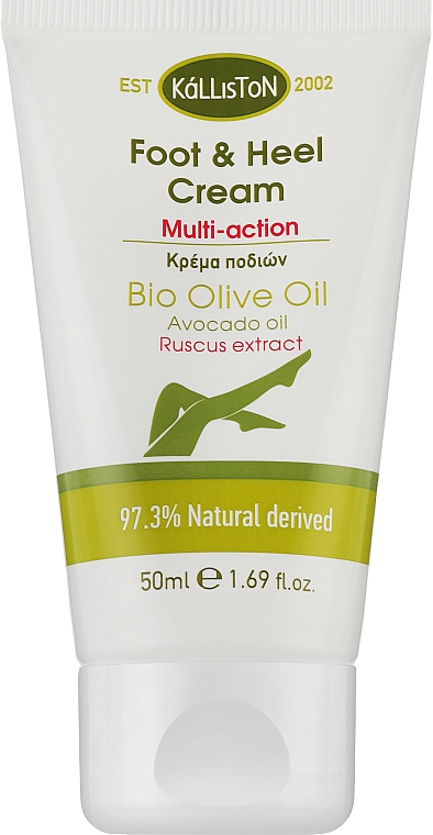 Fuß- und Fersencreme - Kalliston Bio Olive Oil Foot & Heel Cream — Bild N1