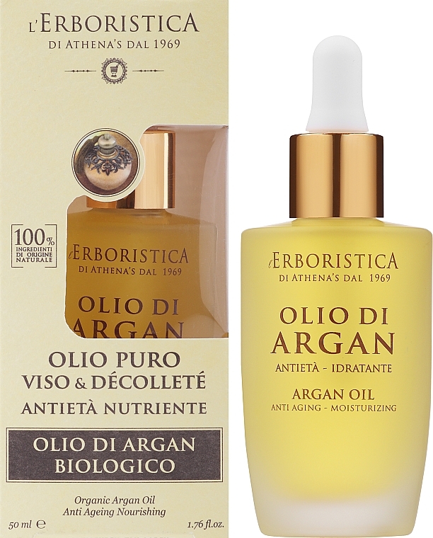 Natürliches Anti-Aging-Arganöl für Gesicht, Hals und Haare - Athena's Erboristica Argan Oil — Bild N2