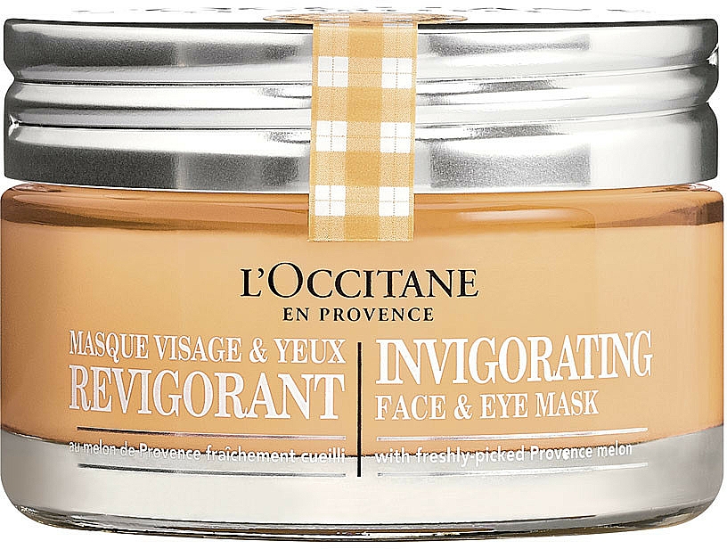 Belebende Maske für Augen und Gesicht mit Melonenextrakt - L'Occitane Invigorating Face & Eye Mask — Bild N1