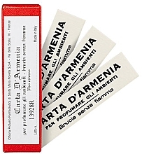 Santa Maria Novella Carta d'Armenia  - Räucherstäbchen aus armenischem Papier 18 Blatt — Bild N2