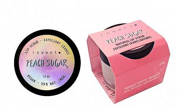 Lippenpeeling Pfirsich - Inuwet Peach Sugar Lip Scrub — Bild N1