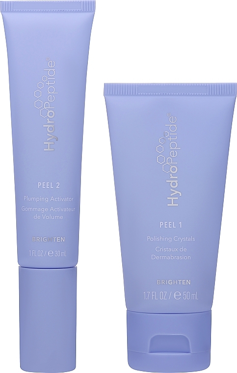 Gesichtspflegeset - HydroPeptide Polish & Plump Peel (Polierkristalle 50ml + Aufpolsternder Aktivator 30ml) — Bild N1