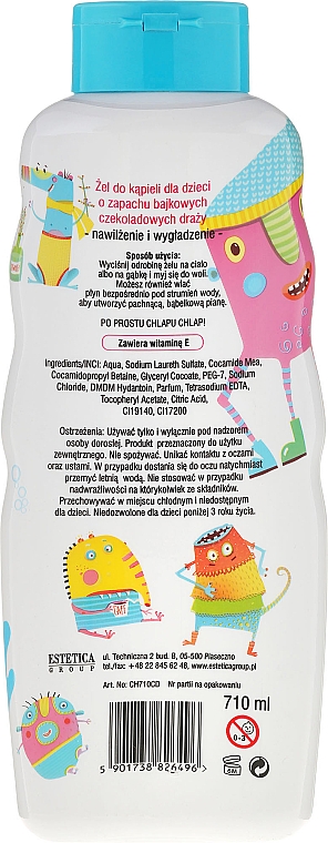 Feuchtigkeitsspendendes und glättendes Bade- und Duschgel für Kinder mit Schokoladenduft - Chlapu Chlap Bath & Shower Gel — Bild N2