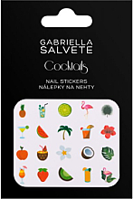 Düfte, Parfümerie und Kosmetik Dekorative Nagelsticker - Gabriella Salvete Cocktails Nail Stickers