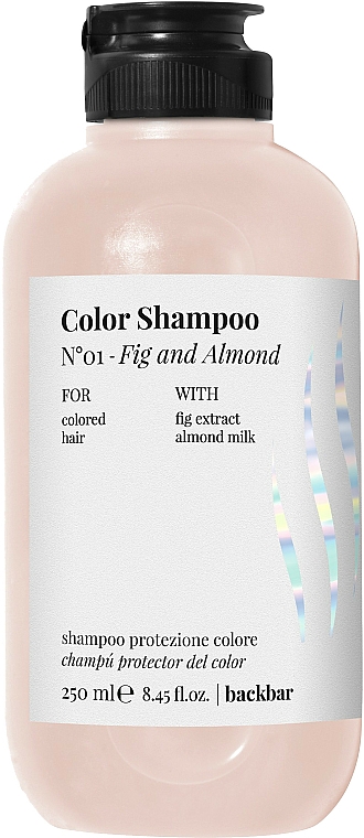Shampoo für coloriertes Haar Feigen und Mandeln - Farmavita Back Bar No1 Color Shampoo Fig and Almond — Bild N1